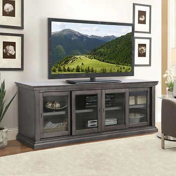 Recent Tv Stands In Rustic Gray Wash Entertainment Center For Living Room Intended For Liam 80" Media Console (View 6 of 15)