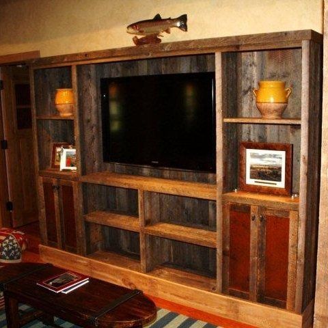 Featured Photo of The Best Rustic Grey Tv Stand Media Console Stands for Living Room Bedroom