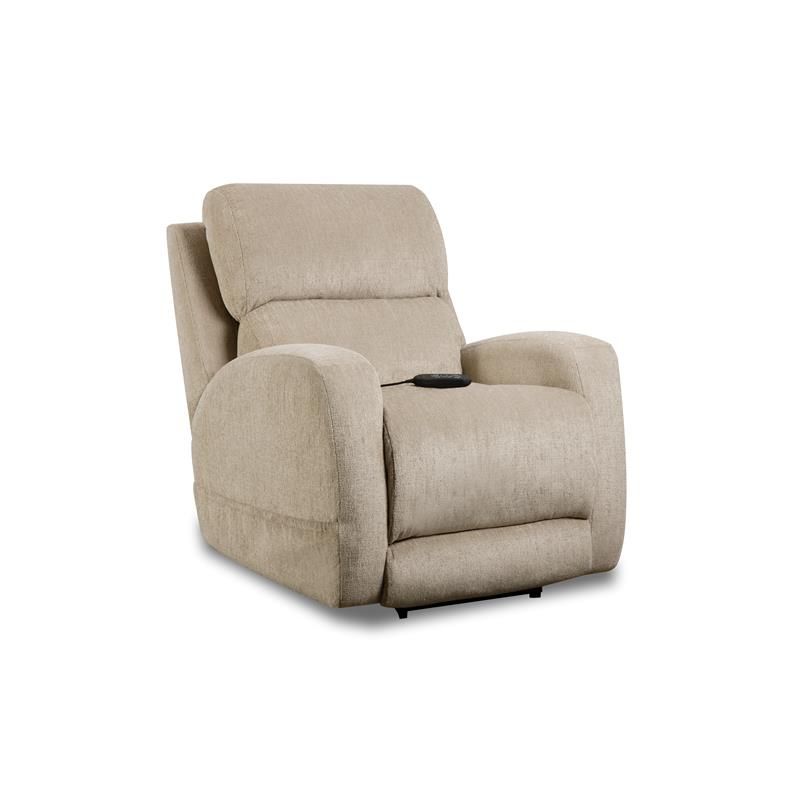 Robinson Triple Power Recliner In Fawnbeige Fabric Throughout Charleston Triple Power Reclining Sofas (View 3 of 15)