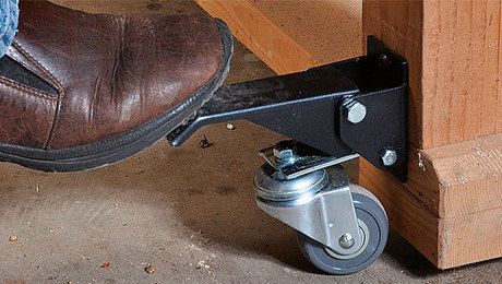 Rockler  Workbench Caster Kit – Finewoodworking Throughout Latest Mobile Tv Stands With Lockable Wheels For Corner (View 5 of 15)