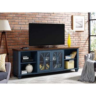 Rustic Tv Console Pertaining To Widely Used Ansel Tv Stands For Tvs Up To 78" (View 2 of 15)