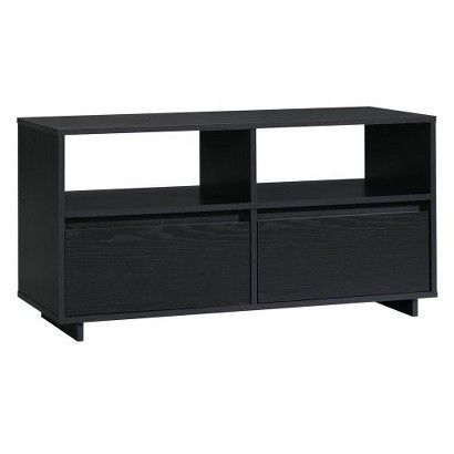 Sauder Room Essentials® Drawer Tv Stand – Black : Target Within 2018 Black Tv Cabinets With Drawers (View 14 of 15)