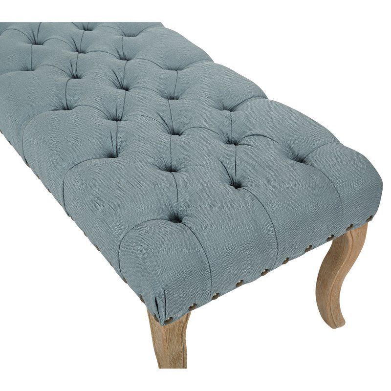Scarlett Upholstered Bench | Upholstered Bench, Bench With Regard To Scarlett Blue Sofas (View 9 of 15)