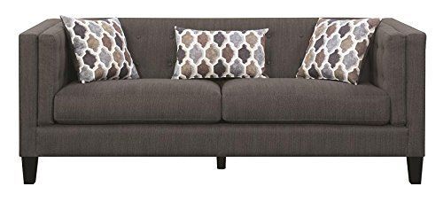 Scott Living Sawyer Fabric Stationary Sofa With Accent Pertaining To Brayson Chaise Sectional Sofas Dusty Blue (View 2 of 15)