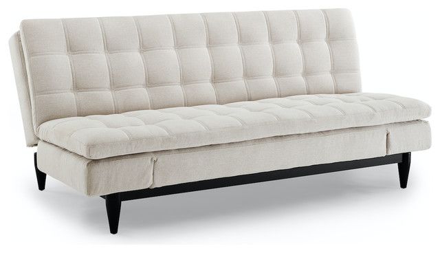Sealy Montreal Sofa Convertible – Midcentury – Futons – Pertaining To Celine Sectional Futon Sofas With Storage Camel Faux Leather (Photo 9 of 15)