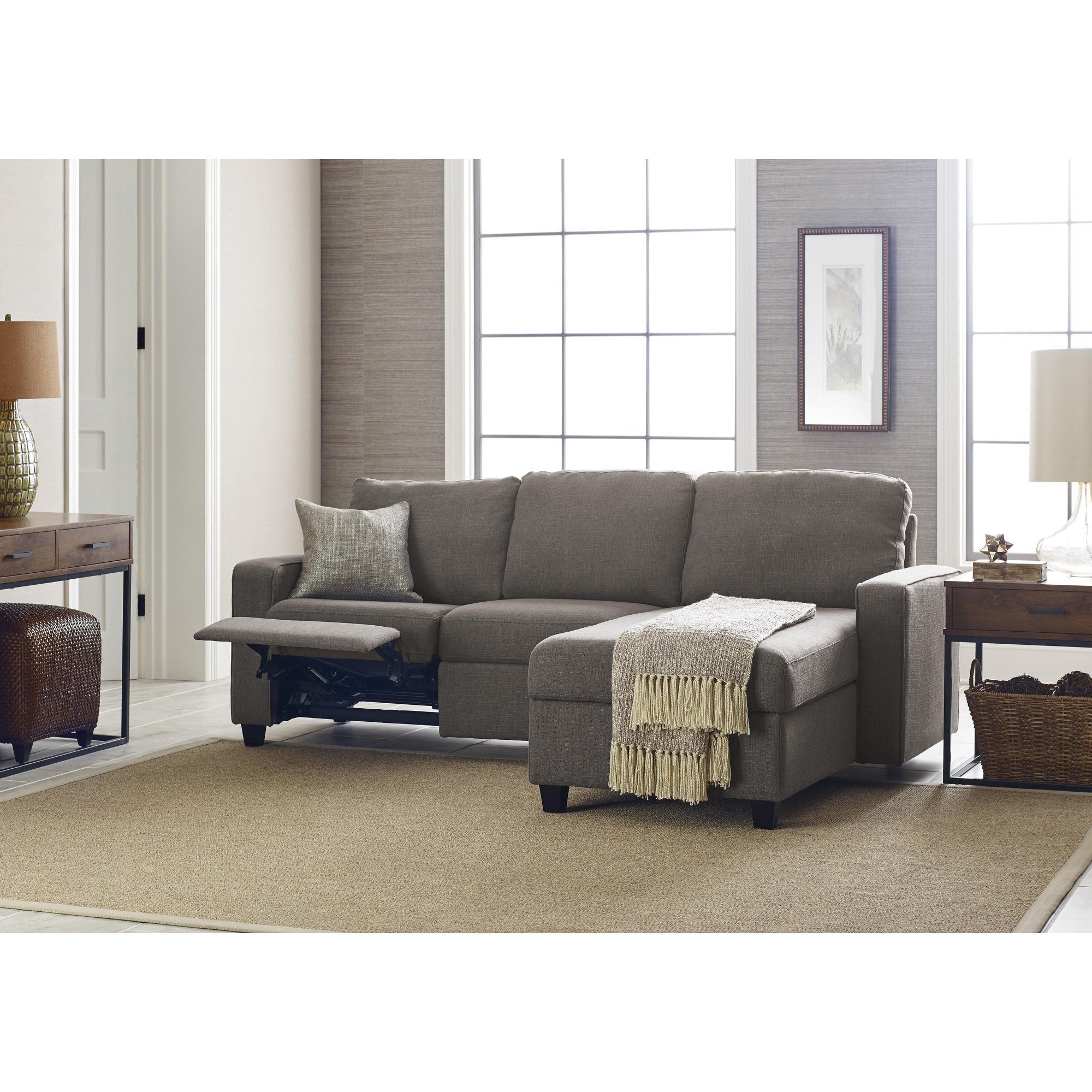 Serta Palisades Reclining Sectional With Right Storage Within Copenhagen Reclining Sectional Sofas With Right Storage Chaise (View 4 of 15)