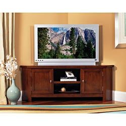 Shop Hanover Corner Tv Stand – Overstock – 6961490 With Most Popular Milano 200 Wall Mounted Floating Led 79" Tv Stands (View 7 of 15)