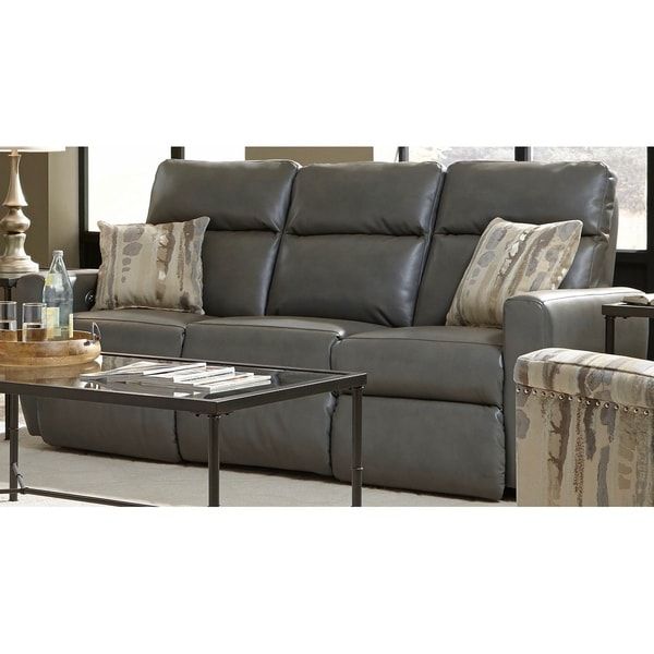 Shop Southern Motion's Knockout Power Double Reclining Within Titan Leather Power Reclining Sofas (View 13 of 15)