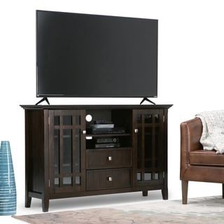 Shop Wyndenhall Freemont Solid Wood 32 Inch Wide Rustic Intended For Trendy Mission Corner Tv Stands For Tvs Up To 38" (View 3 of 15)