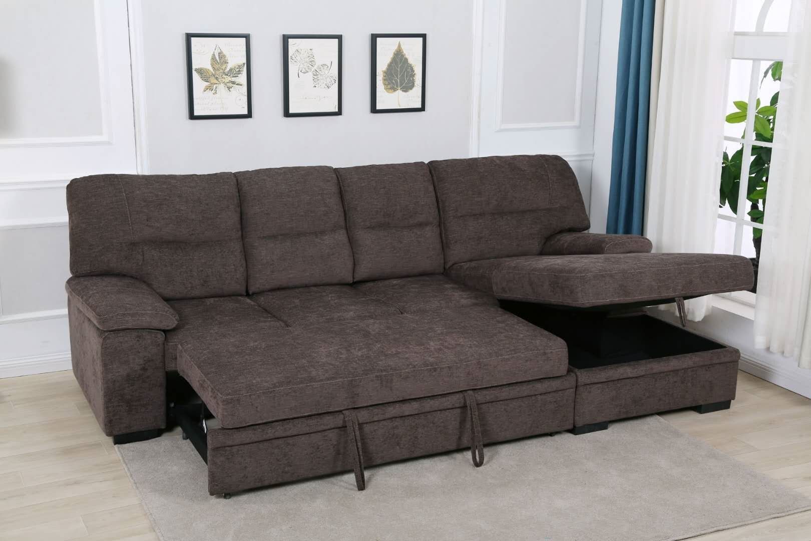 Silvio Sectional Sofa/ Sofa Bed With Storage Ifurniture In Live It Cozy Sectional Sofa Beds With Storage (View 5 of 15)