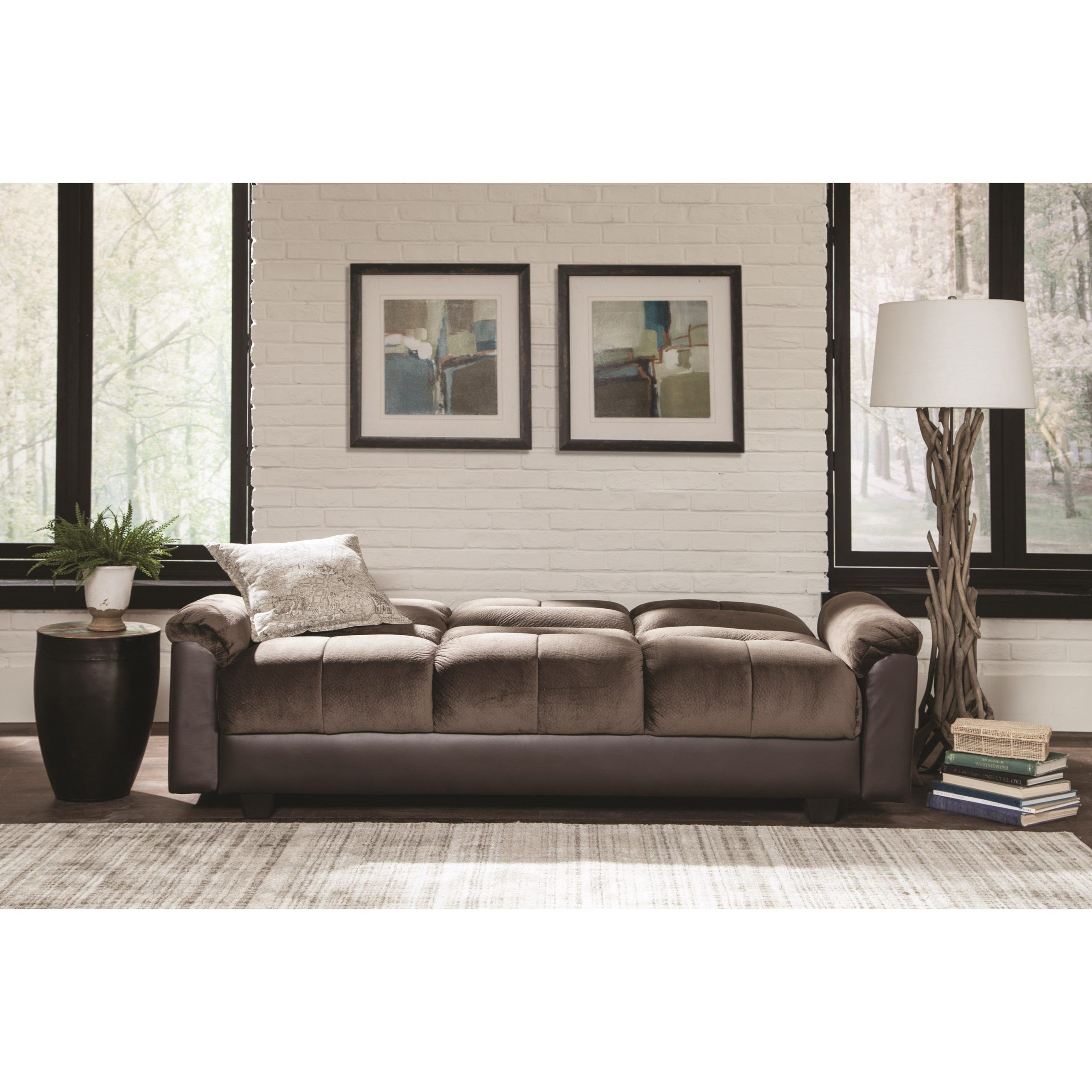 Sofa Beds And Futons Two Tone Sofa Bed With Storage Throughout Celine Sectional Futon Sofas With Storage Reclining Couch (Photo 15 of 15)