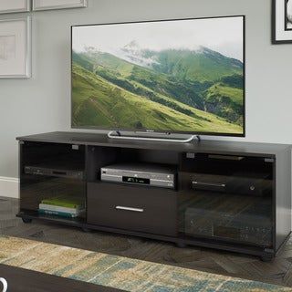 Sonax Holland Collection Wood Ravenwood Black Extra Wide Pertaining To Widely Used Bromley Grey Extra Wide Tv Stands (Photo 1 of 15)