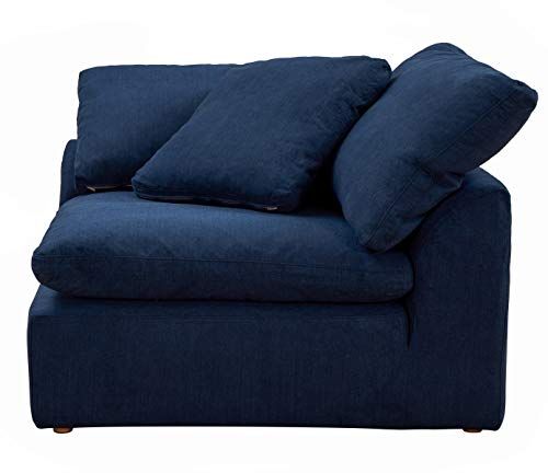 Sunset Trading Cloud Puff Sectional, 4 Piece Slipcovered L Intended For Dream Navy 2 Piece Modular Sofas (View 11 of 15)