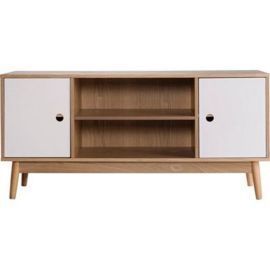 Tesco Direct: Oslo Scandanavian Style Sideboard / Tv Intended For Fashionable Fulton Oak Effect Wide Tv Stands (View 12 of 15)