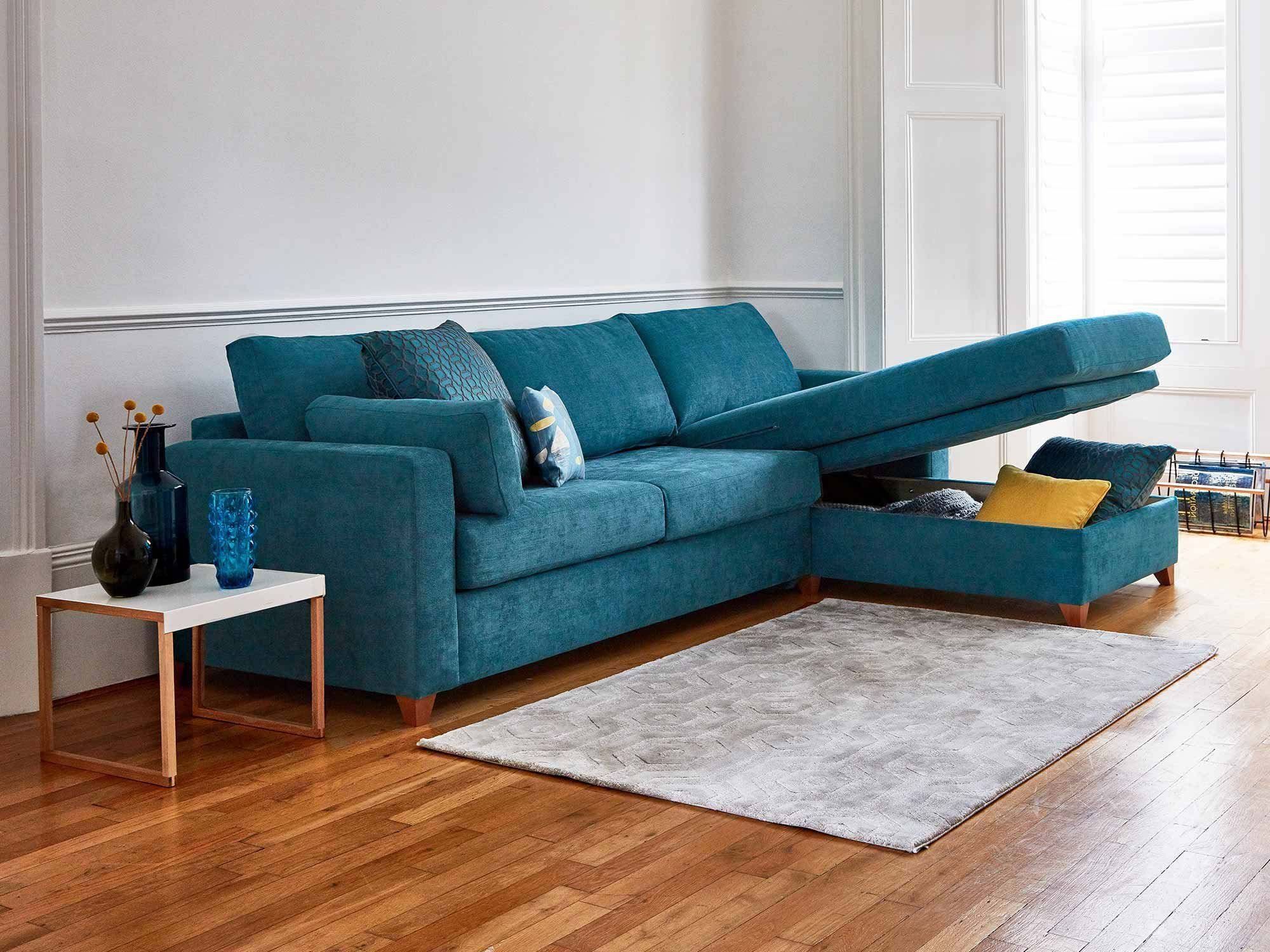 The Ashwell Chaise Storage Sofa Bed | Sofa Bed, Sofa, Sofa With Hadley Small Space Sectional Futon Sofas (Photo 13 of 15)