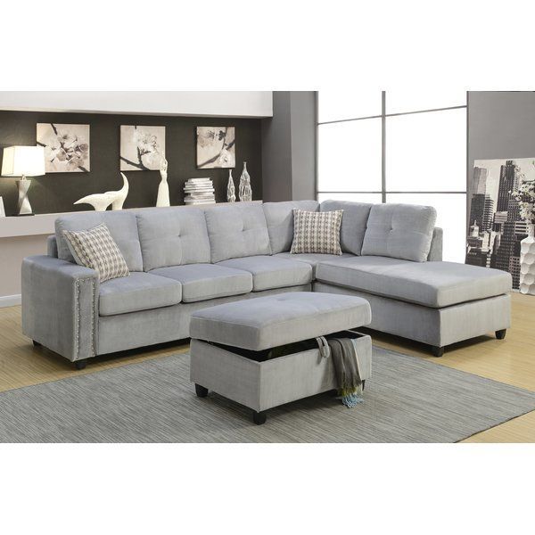 The Belville Sectional Sofa Features Reversible Chaise Throughout Clifton Reversible Sectional Sofas With Pillows (View 12 of 15)