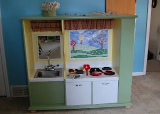 The Busy Bug Life: Bug's Repurposed Play Kitchen With Regard To Preferred Playroom Tv Stands (Photo 1 of 15)