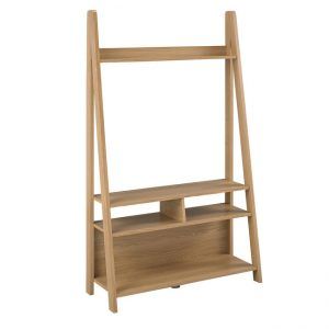 Tiva Ladder Tv Unit In Oak, White Or Black – Free Delivery In Widely Used Tiva Ladder Tv Stands (View 4 of 13)
