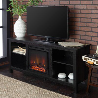Trendy Boston 01 Electric Fireplace Modern 79" Tv Stands Regarding Tv Stands & Entertainment Centers You'll Love In  (View 9 of 15)