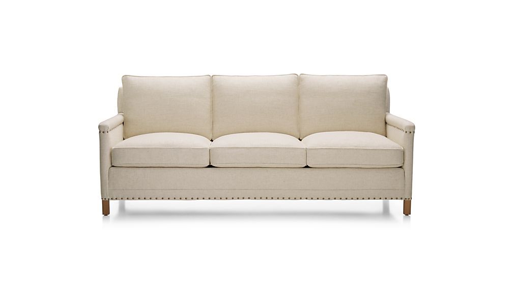 Trevor Oatmeal Sofa Gibson: Oatmeal | Crate And Barrel With Regard To Trevor Sofas (View 15 of 15)
