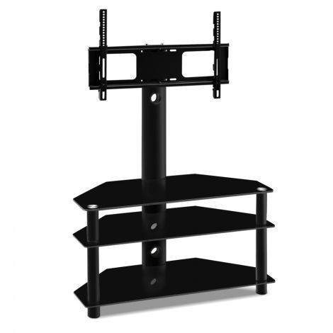 Tv Floor Stand Swivel Mount Bracket Shelf 32" To 60" Led Within Well Known Horizontal Or Vertical Storage Shelf Tv Stands (Photo 12 of 15)