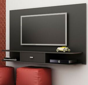 Tv Stand Black Floating Shelf Wall Mounted Unit 65 With Favorite Floating Tv Shelf Wall Mounted Storage Shelf Modern Tv Stands (View 5 of 15)
