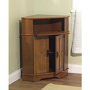 Tv Stand For Family Room Mission Corner Cabinet (View 3 of 15)