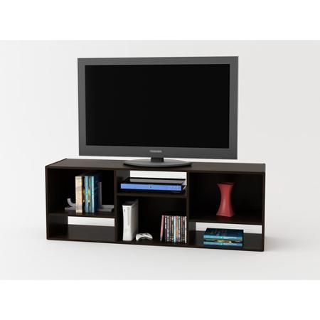 Tv Stand Or Shelving Unit For Tvs Up To 55", Espresso Throughout Favorite Hal Tv Stands For Tvs Up To 60&quot; (View 3 of 15)