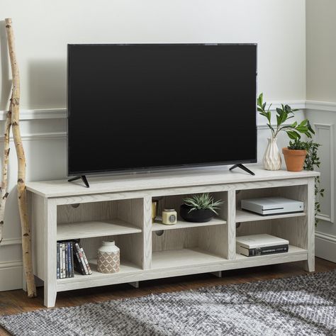 Tv Stand Wood, Storage Stand Throughout Best And Newest Woven Paths Open Storage Tv Stands With Multiple Finishes (View 10 of 15)