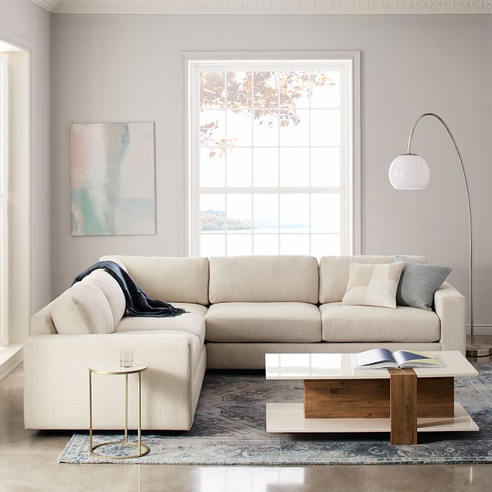 Urban 3 Piece L Shaped Sectional | West Elm Within Owego L Shaped Sectional Sofas (View 15 of 15)