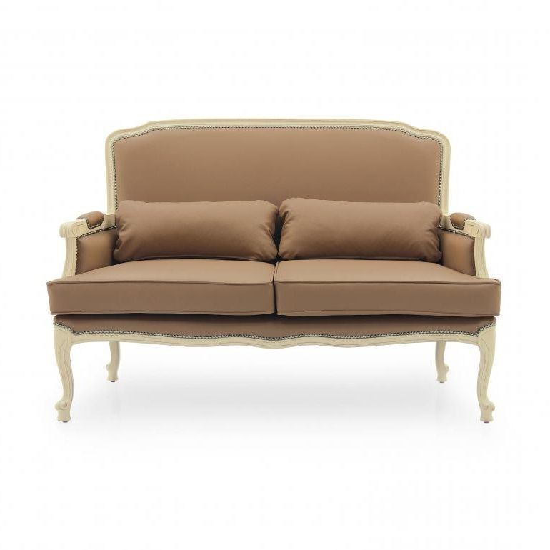 Vestiaire French Two Seater Sofa Ms9788d Made To Order With Regard To French Seamed Sectional Sofas Oblong Mustard (Photo 10 of 15)