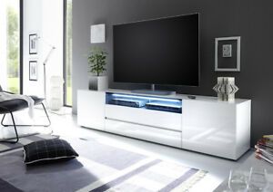 Vicenza 203 – White Lowboard Tv Stand / Tall Tv Stands For In 2017 White Tv Stands For Flat Screens (Photo 11 of 15)