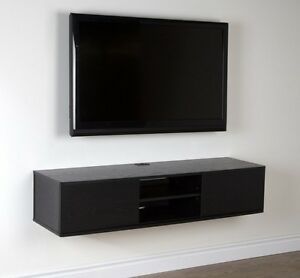 Wall Mount Tv Stand Media Console Center Storage Shelves Within Most Recent Scandi 2 Drawer White Tv Media Unit Stands (Photo 6 of 15)