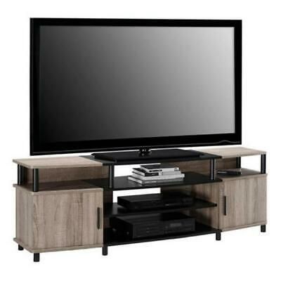 Weathered Oak Finish Tv Stand W/ Storage Home Media Within Favorite Astoria Oak Tv Stands (View 3 of 15)