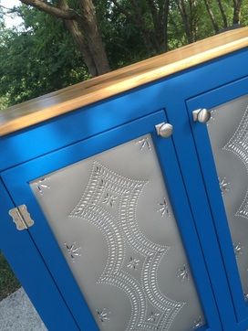 Well Known Bromley Blue Wide Tv Stands Intended For Sideboard Tin Punch Doors – Kountry Kupboards (View 3 of 15)
