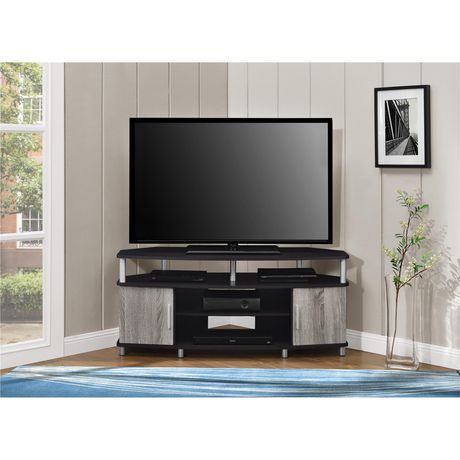 Well Known Carson Tv Stands In Black And Cherry Inside Carson Corner Tv Stand For Tvs Up To 50", Black/cherry (Photo 1 of 15)