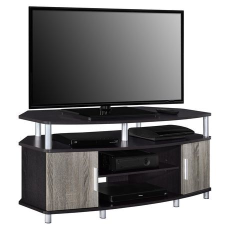Well Known Carson Tv Stands In Black And Cherry Regarding Carson Corner Tv Stand For Tvs Up To 50", Black/cherry (View 2 of 15)
