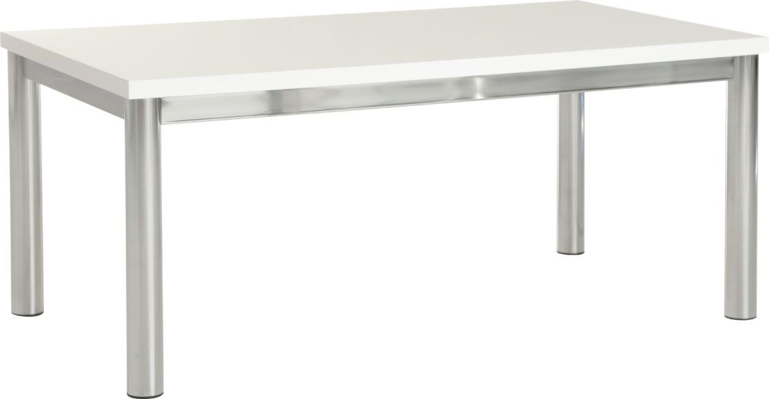 Well Known Charisma Tv Stands For Charisma Coffee Table – White Gloss/chrome (Photo 1 of 15)
