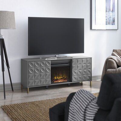 Well Known Lorraine Tv Stands For Tvs Up To 60" With Fireplace Included For Gold Flamingo Carrieann Tv Stand For Tvs Up To 60" With (View 9 of 15)