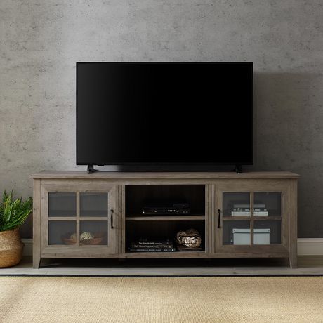 Well Known Robinson Rustic Farmhouse Sliding Barn Door Corner Tv Stands Intended For Manor Park Rustic Farmhouse Tv Stand For Tv'S Up To  (View 2 of 15)