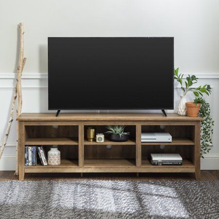 Well Known Woven Paths Open Storage Tv Stands With Multiple Finishes Throughout Woven Paths Open Storage Tv Stand For Tvs Up To  (View 2 of 15)