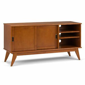 Well Liked Deco Wide Tv Stands With Regard To Draper Solid Hardwood 60 Inch Wide Mid Century Modern Tv (Photo 14 of 15)