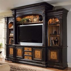 Well Liked Rfiver Modern Black Floor Tv Stands Within North Hampton 74 Inch Entertainment Console Home Theater (View 14 of 15)