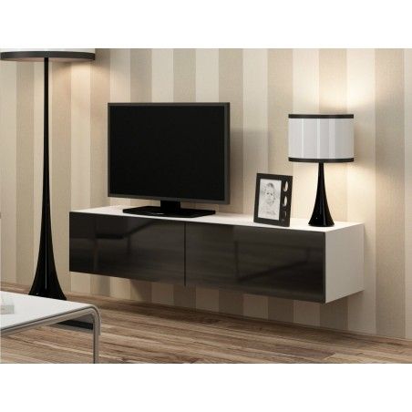 Well Liked Tv Stands With 2 Open Shelves 2 Drawers High Gloss Tv Unis Throughout Bmf Vigo Tv Stand Floating Wall Mountable Unit High Gloss (Photo 2 of 15)