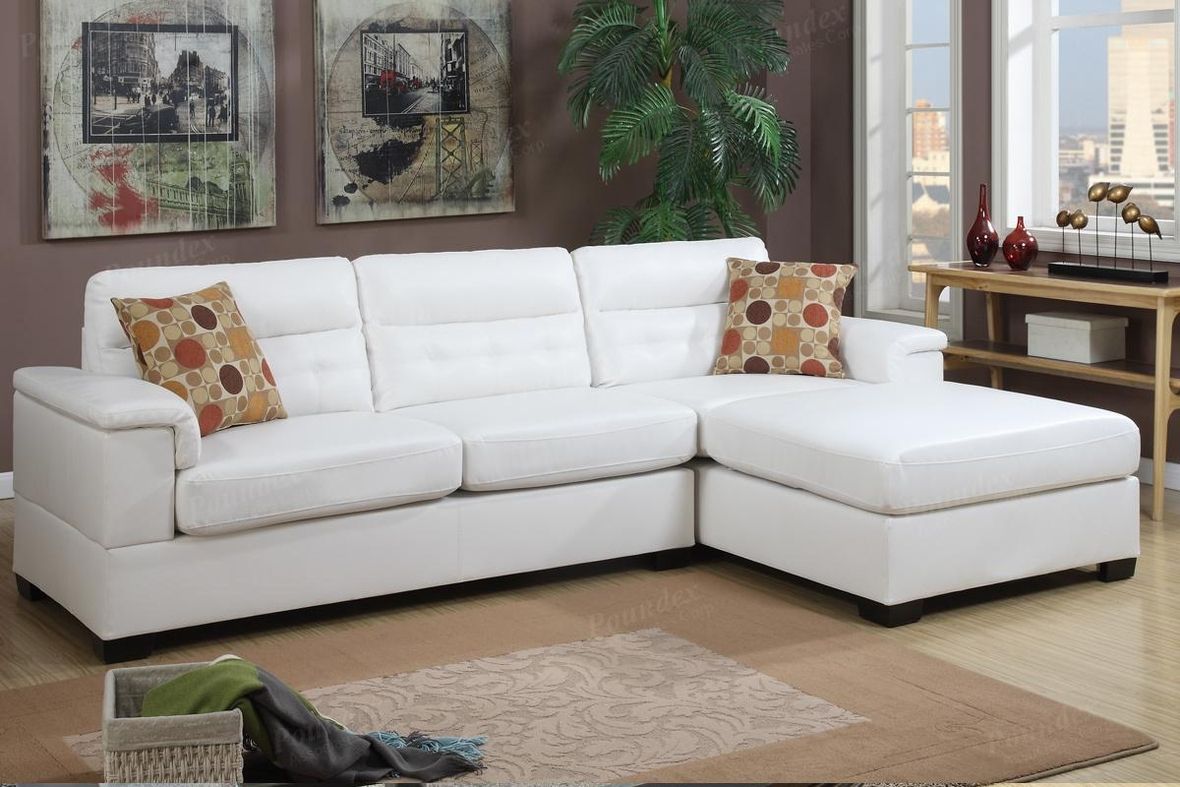 White Leather Sectional Sofa – Steal A Sofa Furniture Pertaining To Sectional Sofas In White (View 2 of 15)