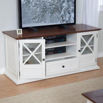 White Tv With Latest Spellman Tv Stands For Tvs Up To 55" (Photo 5 of 15)