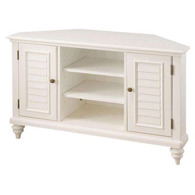 Woodbridge Home Designs 49.5" Corner Tv Stand & Reviews For Best And Newest White Corner Tv Cabinets (Photo 11 of 15)