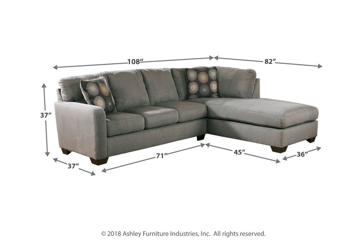 Zella 2 Piece Sectional With Chaise | Ashley Furniture Intended For 2pc Crowningshield Contemporary Chaise Sofas Light Gray (View 15 of 15)