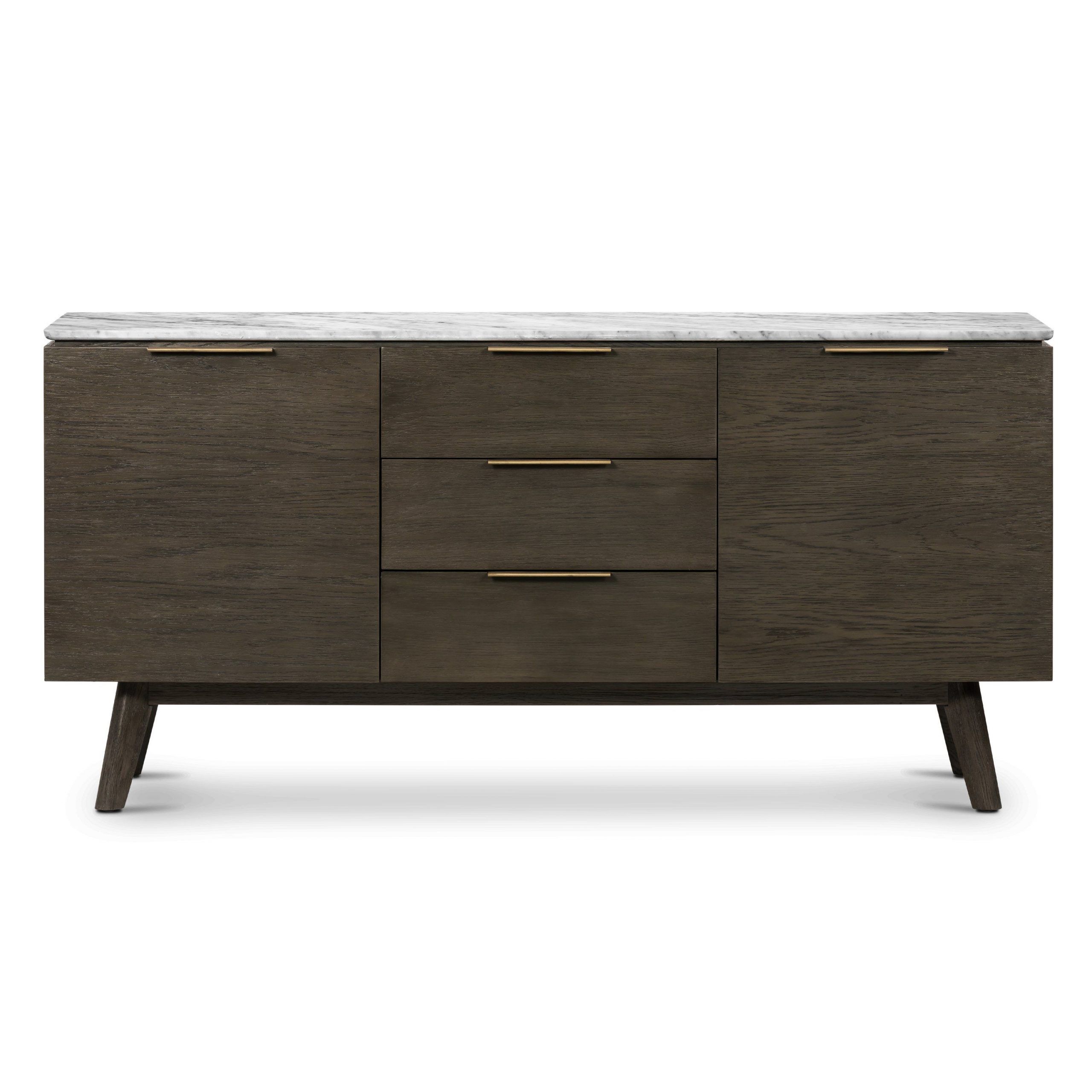 Zev Sideboard – Poly & Bark | Storage Spaces, Dining Room Intended For Florence Mid Century Modern Right Sectional Sofas Cognac Tan (View 15 of 15)
