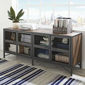 2017 Jakarta Tv Stands Pertaining To Industrial Wood Metal Console Sideboard 70" Tv Media Stand (Photo 6 of 13)